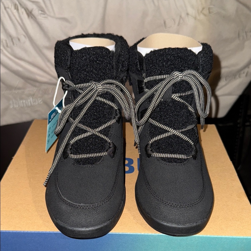 Women’s JBU Freeze Round Toe Black Winter Boots